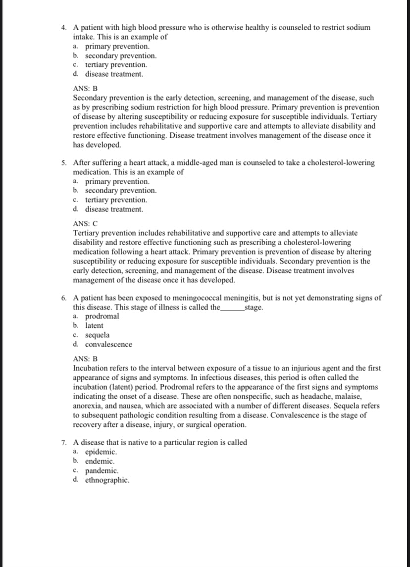 Test Bank Pathophysiology 7th Edition by Banasik