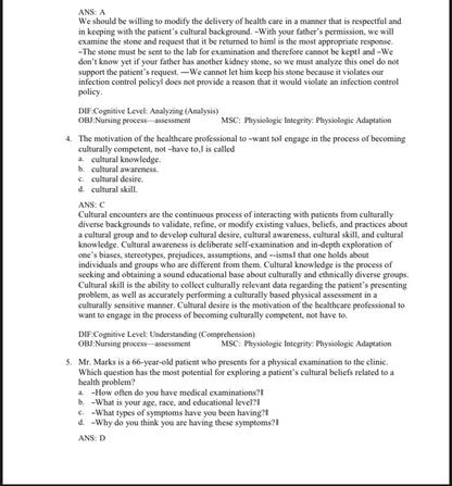 Test Bank Seidel's Guide to Physical Examination: An Interprofessional Approach 10th Edition by Ball