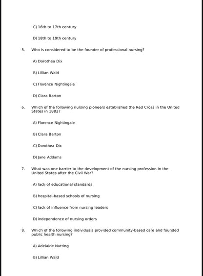 Test Bank Fundamentals of Nursing 10th Edition by Taylor