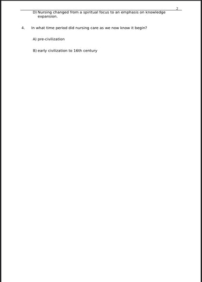 Test Bank Fundamentals of Nursing 10th Edition by Taylor