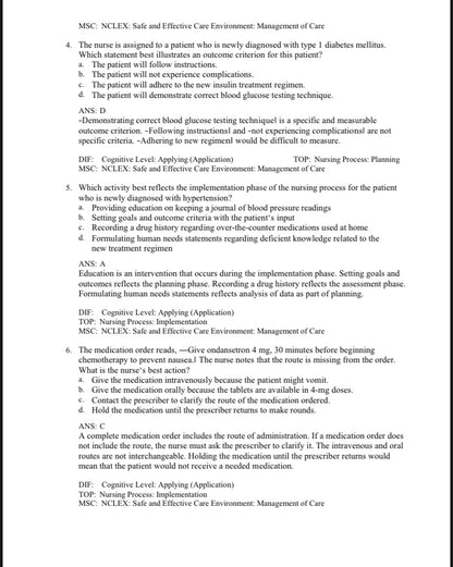 Test Bank Pharmacology and the Nursing Process 10th Edition by Lilley